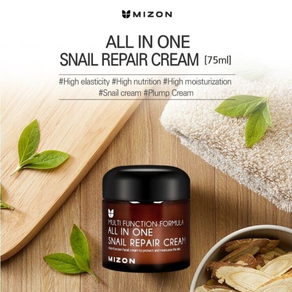 MIZON All In One Snail Repair Cream 75ml Intense Cream KOREA BEST SNAIL CREAM